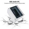 New 5/8WAY Distribution Box HT Series Junction Box Plastic IP65 Waterproof Fuse Boxes with Terminal DIN Rail for Outdoor Garden