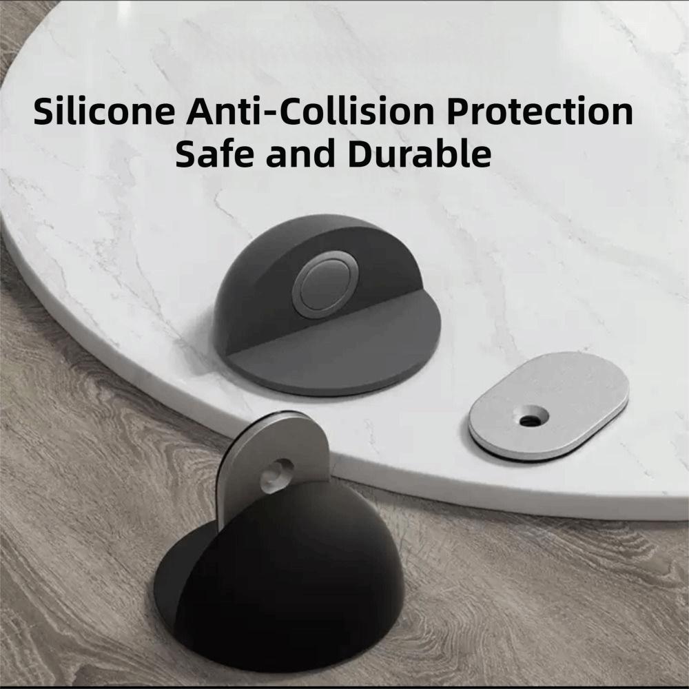 No-drill Magnetic Door Stopper Self Adhesive Door Holder Premium Floor Door Catch  Furniture