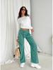 European and American Women's Casual Slim Fit Long Sleeve Pullover T-shirt Streetwear Set