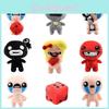 Cartoon Meat Boy Hug Cat And Cry Isaac Dice Girl Game Characters Plush Toys For Kids Collectible Gift