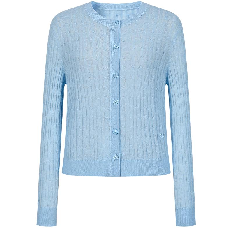 

JUZI Аннаку Женский кардиган в стиле ретро с кабельным узором 2XL