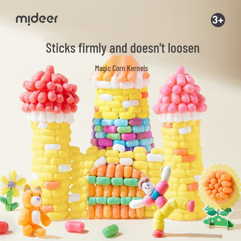 

Mideer Children s Deer Collage Creative Stick-On Corn Kernel DIY Educational Toy