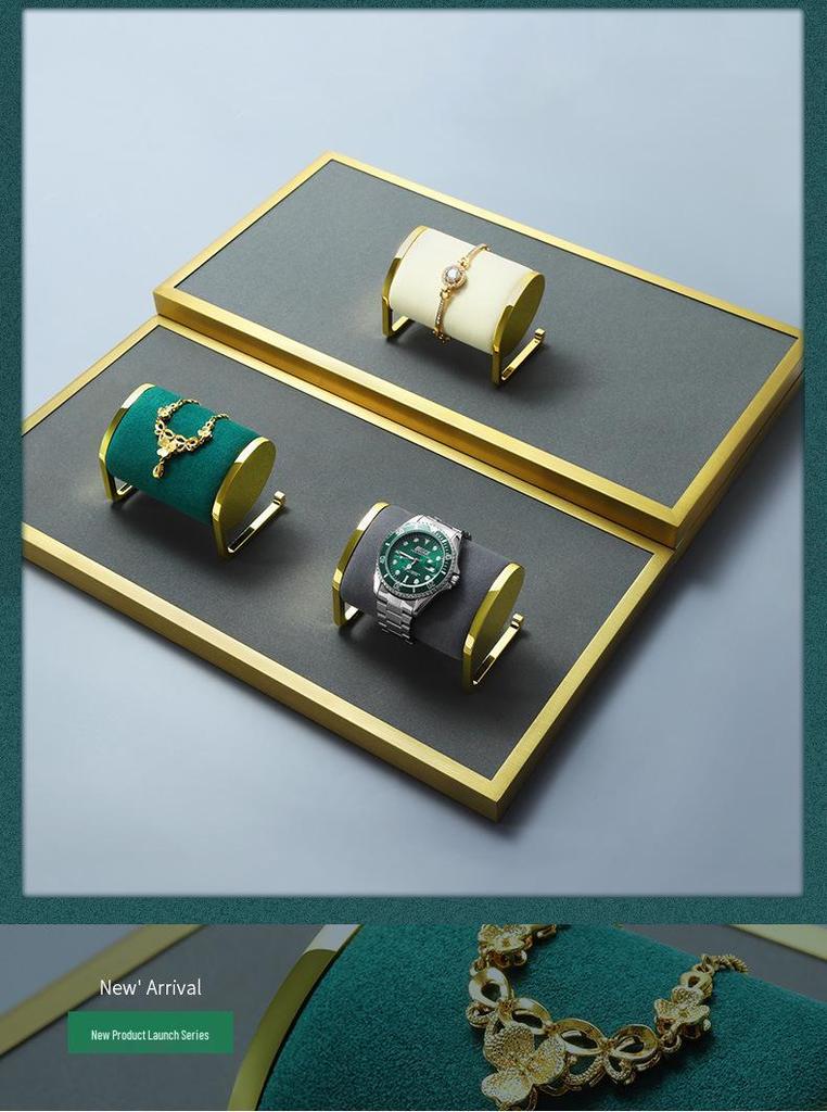 Microfiber Metal Bracelet & Watch Display Stand