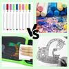 Green Dinosaur Erasable Book Doodle Set Magic Drawing Book Reusable Drawing Book 12 Watercolor Pens 14 Page Drawing for Kids