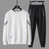 Men's Fashion Round Neck Long Sleeve T-shirt Casual Sports Pants Daily Casual Set Spring Autumn Sports Fashion 2-piece Set
