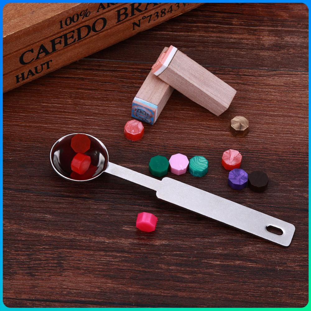 

Stainless Steel Lacquer Spoon Vintage DIY Wax Sealing Decorative 11.6x2.6x0.5cm Portable Silver For Candle Stamp Wax Stamp Craft China Mainland