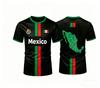 2026 Mexiko Fußball T-Shirts Sommer Mode Kurzarm Mexiko Flagge 3D Gedruckte T-Shirts Lässige Lockere Herren Oberteile Kinderkleidung