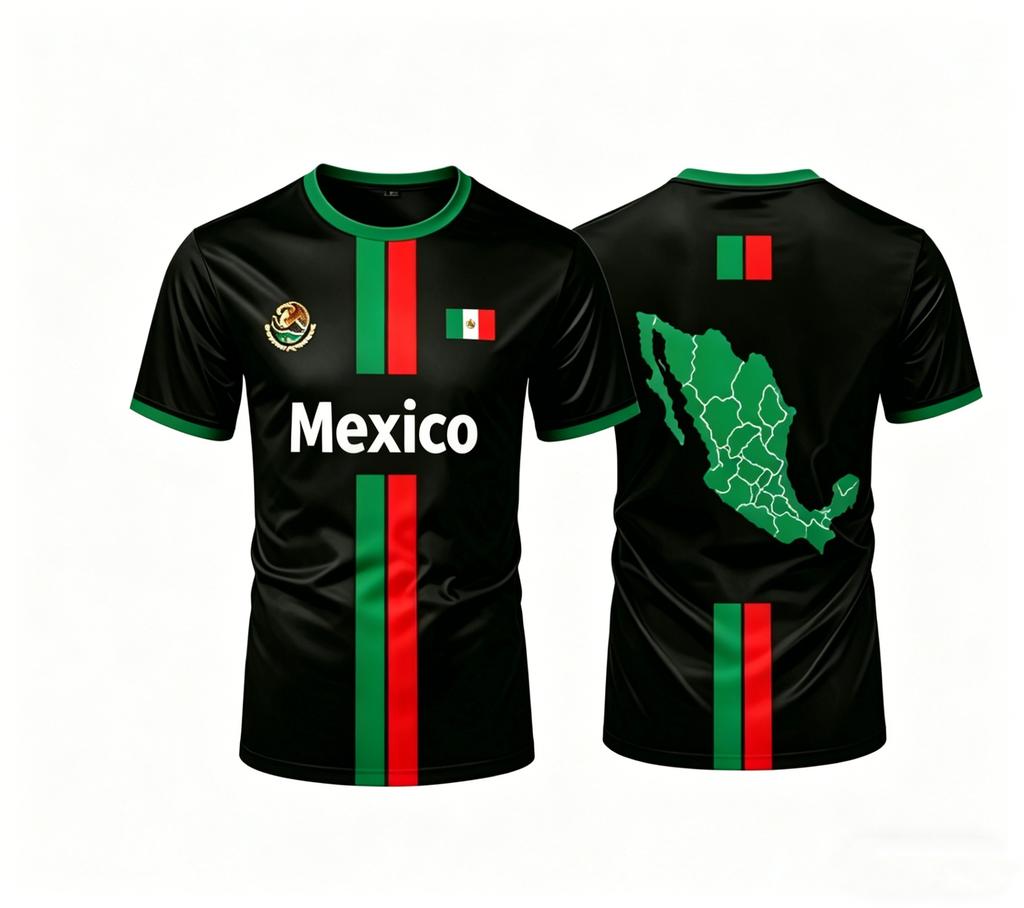 2026 Mexiko Fußball T-Shirts Sommer Mode Kurzarm Mexiko Flagge 3D Gedruckte T-Shirts Lässige Lockere Herren Oberteile Kinderkleidung