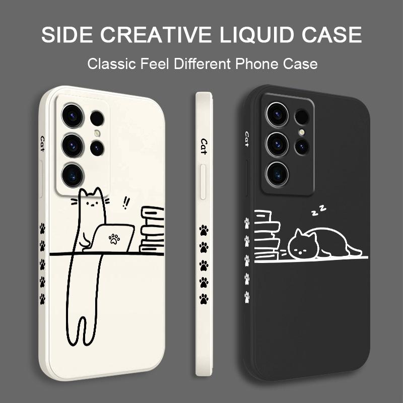 Hardworking Cats Phone Case For Samsung Galaxy S25 FE S24 S23 S22 S21 S20 S10 Ultra Plus Note 20 Ultra 10 9 Plus Cover