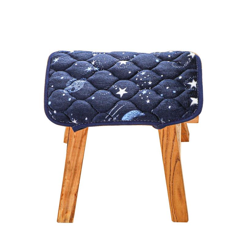 Non-Slip Plush Cushion: Rectangular Seat Pad for Small Bench or Stool