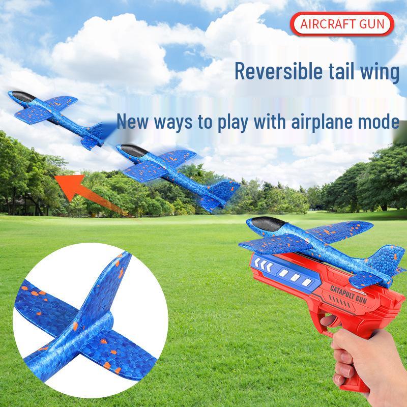 Catapult Aircraft Toy - Hand-Thrown Glider with Crash-Resistant Foam for Boys