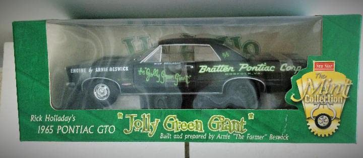 1965 Pontiac GTO Jolly Green Giant scale diecast model car 1/18 зелёный