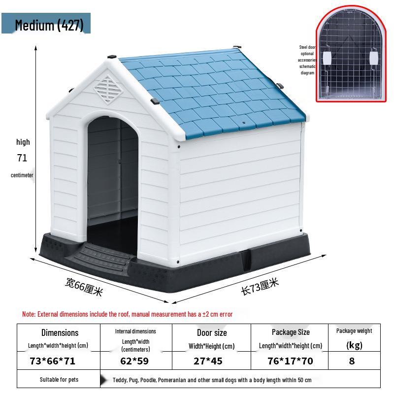 All-Season Waterproof Outdoor Dog House for Small To Large Dogs