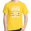 Lucky Poker Shirt Do Not Fold Funny Poker Card Fashion Tops  Tshirt New Arrival Goods Graphic T Shirts Cotton Printed Tshirt