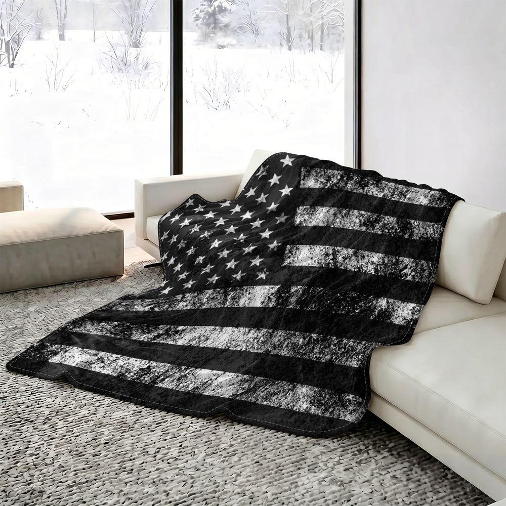 American Flag Cooling Blanket for Hot Sleepers Summer Cooling Throw Arc-Chill Cool Fiber Lightweight Bedding for Home 100cmx150cm