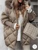 2024 Winter Hooded Cardigan Coat: Elegant European & American Women's Fashion