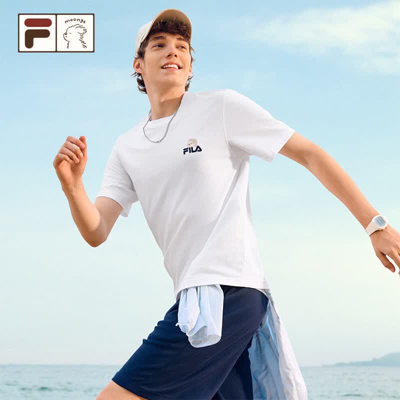Fila Fusion YEYE Couple Knit Short Sleeve T-Shirt