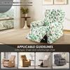 4Pcs Recliner Chair Cover Single Stretch Couch Covers with Side Pockets Non Slip Printed Sofa Protector Decorative Couch Cover