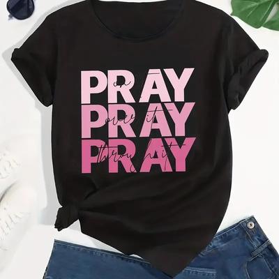 Graphic Sports Short Sleeve T-shirts Color Letter Print Casual Sports Slim Tops For Running Women's Summer Harajuku T-shirts