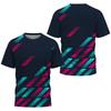Fashion Gradient Stripe Print T Shirt for Men  Men's Clothes Summer Tops Casual Sports 3d T-Shirts