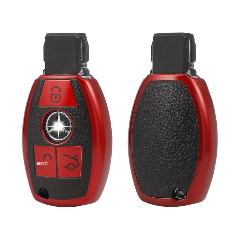 Mercedes-Benz Key Cover for E300L, C260L, GLE350, A200L, GLB220, GLC300L - Men's Car Key Protection