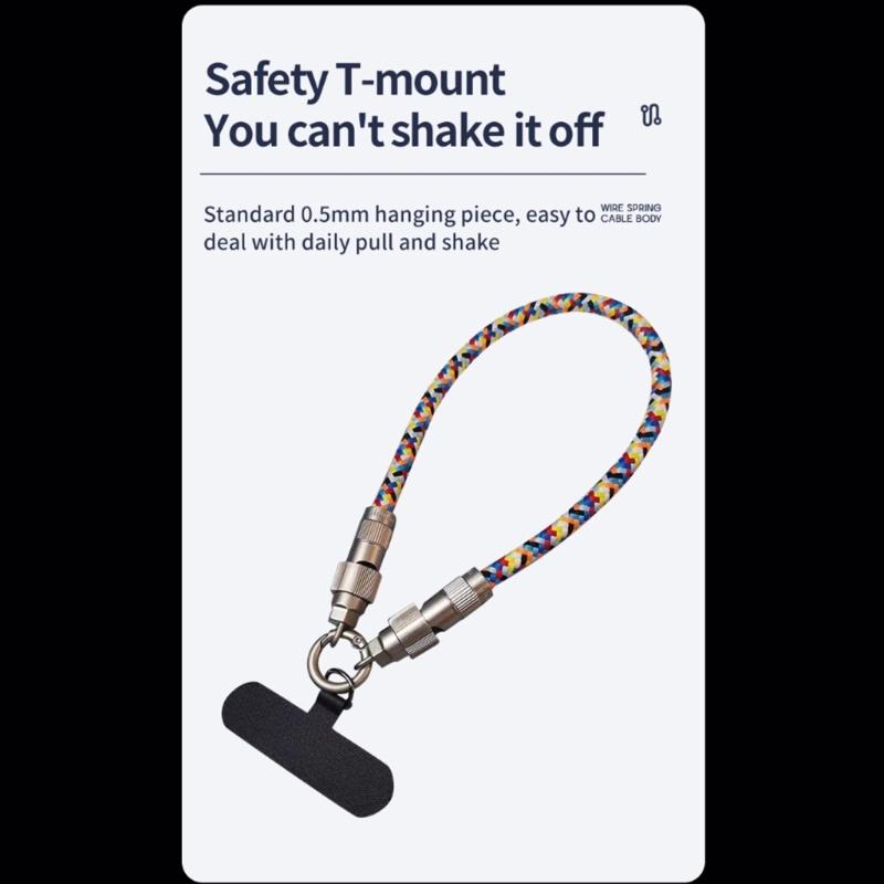 Fashionable 2 In 1 Phone Lanyard Strap Data Cable PD60W Charging Cord Type C 1.2m Crossbody Type/30cm Wrist Type