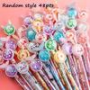 48pcs Sparkling Butterfly & Flower Gel Pens - Assorted Colors, Pastel Design with Glittery Butterflies & Flowers, Perfect for Valentine'S Day Gifts an