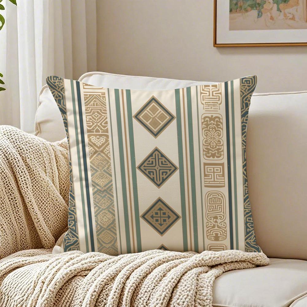 simple Elegant Retro check pattern Cushion Cover Pillowcase Antidustmite living Room Sofa Decor Cushion Room