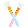 2PCS Silicone Mask Applicator Tool Face Mask Brush Soft Silicone Facial Mud Makeup Brushes Face Mask Beauty Tool Hairless Spatula Applicator Tools