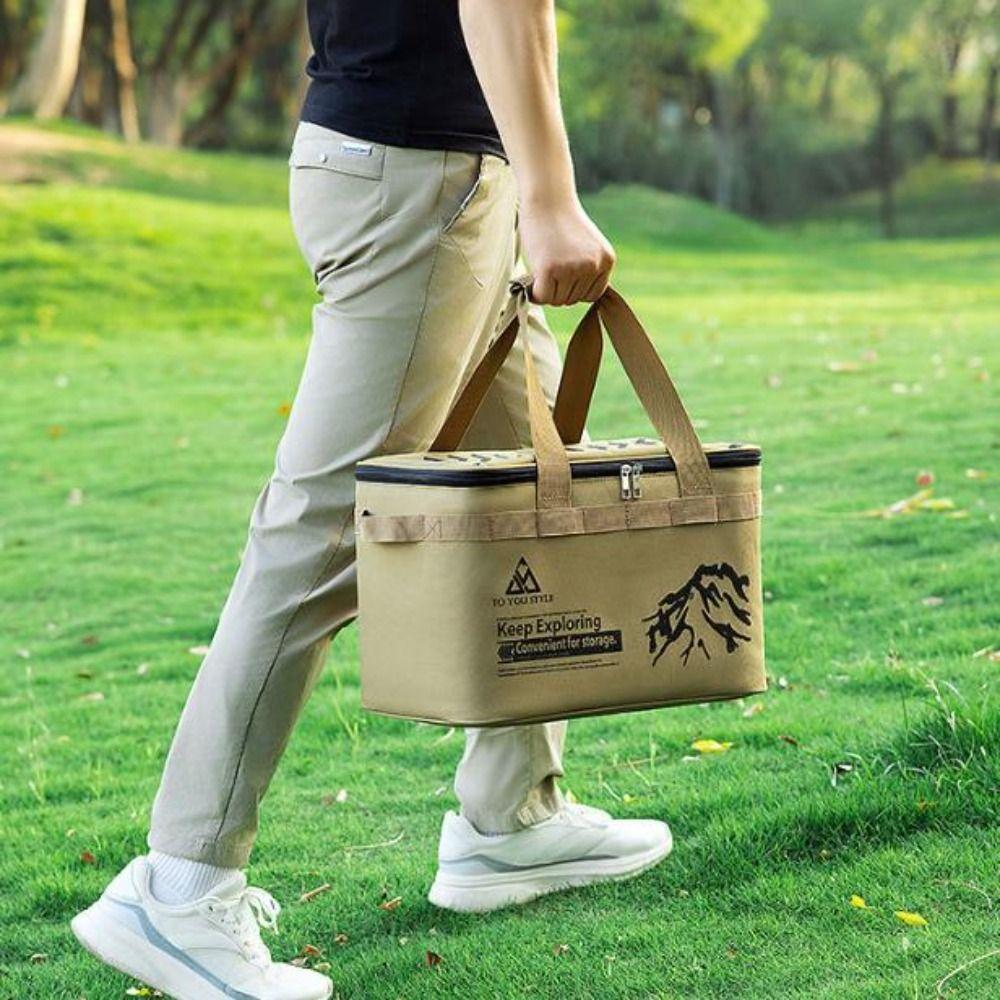 Large Capacity Camping Storage Bag Partition Storage Outdoor Storage Box Picnic Tool