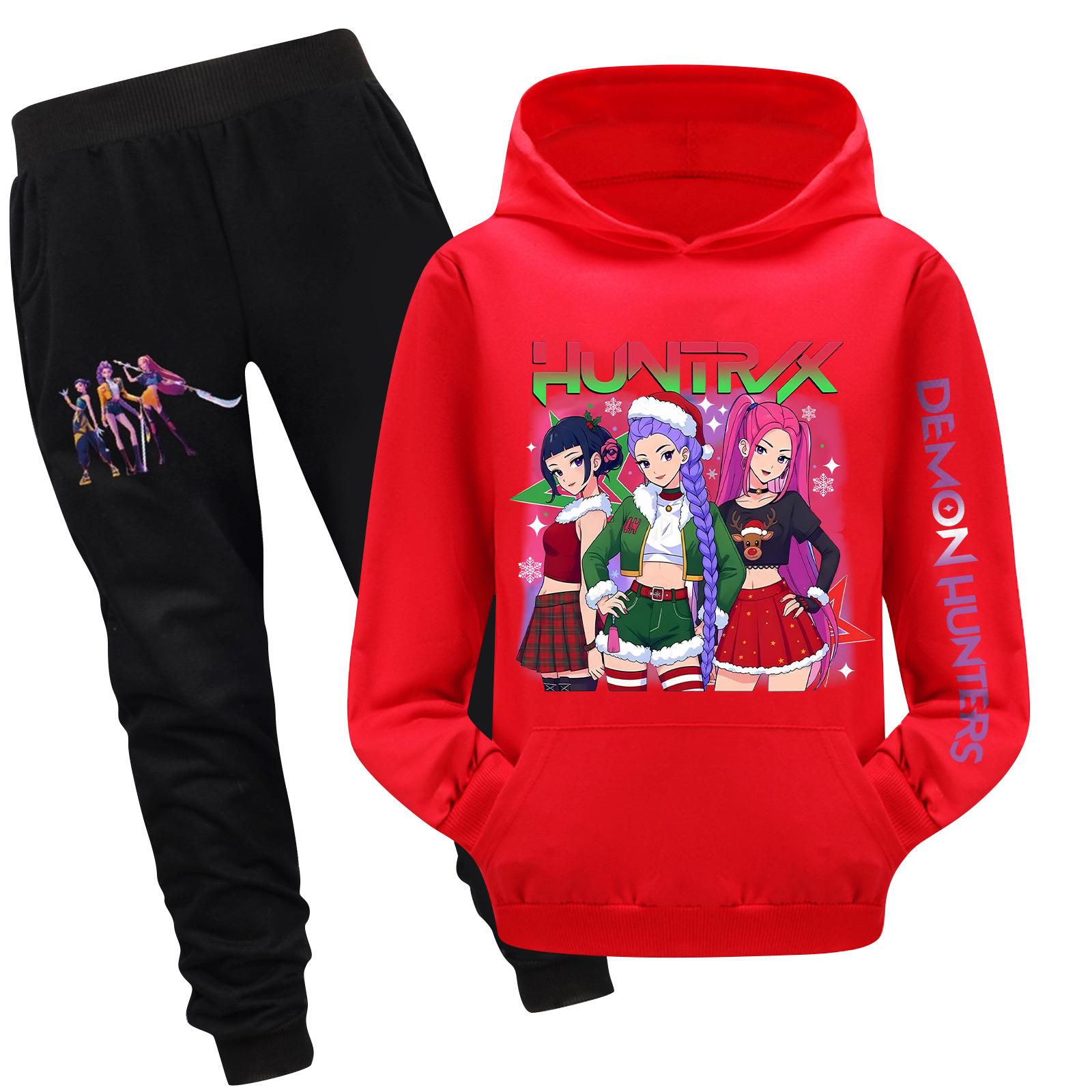 

Детский худи и брюки, двухпредметный спортивный костюм, комплект свитшота с длинным рукавом и принтом 130