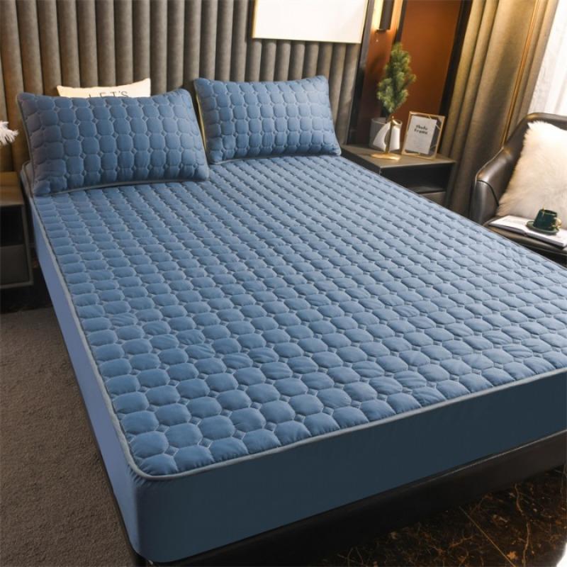 Sheet single piece padded thickened Simmons mattress protective cover polished mattress cover mattress cover all inclusive bed sheet dust cover