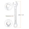 1pc 15-32mm Llave Combinada de Boca Abierta Acero al Carbono Anillo Abierto Llave Combinada Herramientas Manuales para el Hogar y Reparación de Coches Métricas