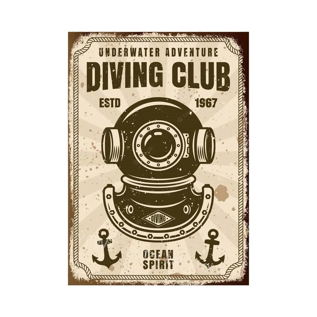 1pc Anchor Navigation Tin Sign Metal Signs Vintage Nautical Dream Art for Beach Beach House Seaside Man Cave Wall Decoration