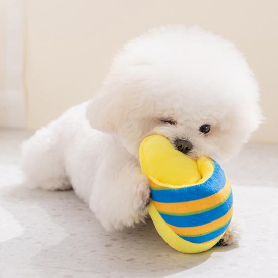 Hund Plüsch Pantoffel Spielzeug Interaktiv Quietschend Welpe Kauspielzeug Gefüllter Pantoffel Weiches Hund Zahnungsspielzeug für Kleine Mittlere Hunde Beißen Kauen