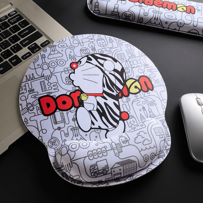 Pacha Dog Rubber Wrist Support Mouse Pad & Cute Keyboard Hand Rest Desk Pad - Ins Style