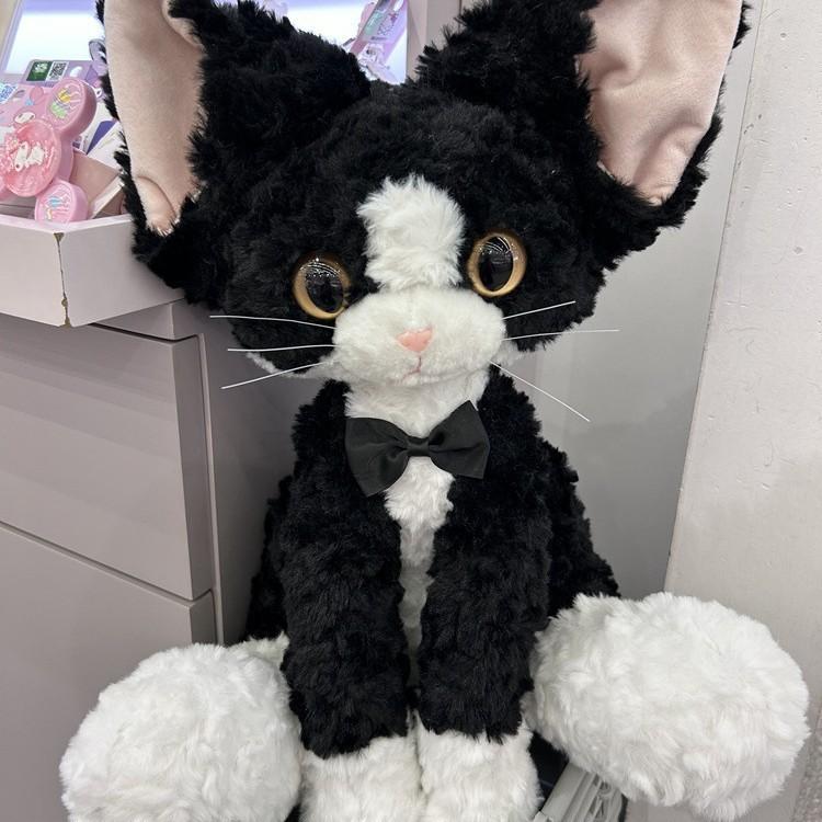 White Black Devon Rex Cat Accompany Plush Toys Soft Lovers Decor Gift Dolls