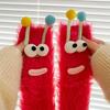 Fuzzy Silly Socks Funny Fluffy Cartoon Socks with Eyes Cute Winter Sleeping Socks for Women Girls Boys Men Indoor Lounging