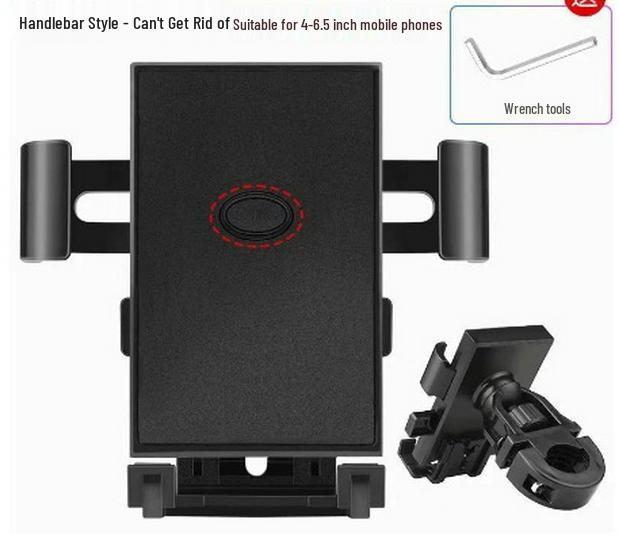 Electric Battery-Powered Shockproof Waterproof Phone Holder for Motorcycle & Bicycle Navigation