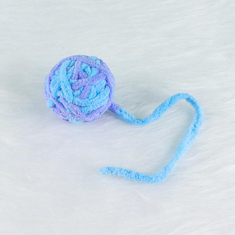 Interactive Sphynx Cat Bell Wool Ball Toy Multicolored Pet Toys for Cats Chinchilla Ragdoll Kitten Garfield mascotas Accessories