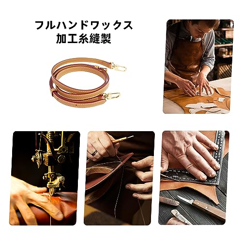 DGAZ Vachetta Vegetable-Tanned Leather Shoulder Strap, Replacement Shoulder Strap, Crossbody Strap, DIY Strap for LV Speedy 25, 30, and 35 Shoulder Ba