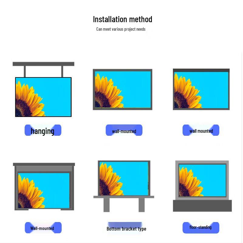 JURDGLED P1.86 Small Pitch LED Display CN plug (adapter included)