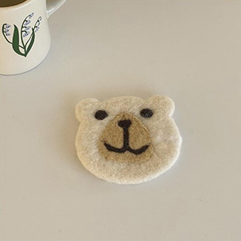 Wool Felt Drink Mat Thickened Cup Pad Anti‑slip Table Protector Tea Table