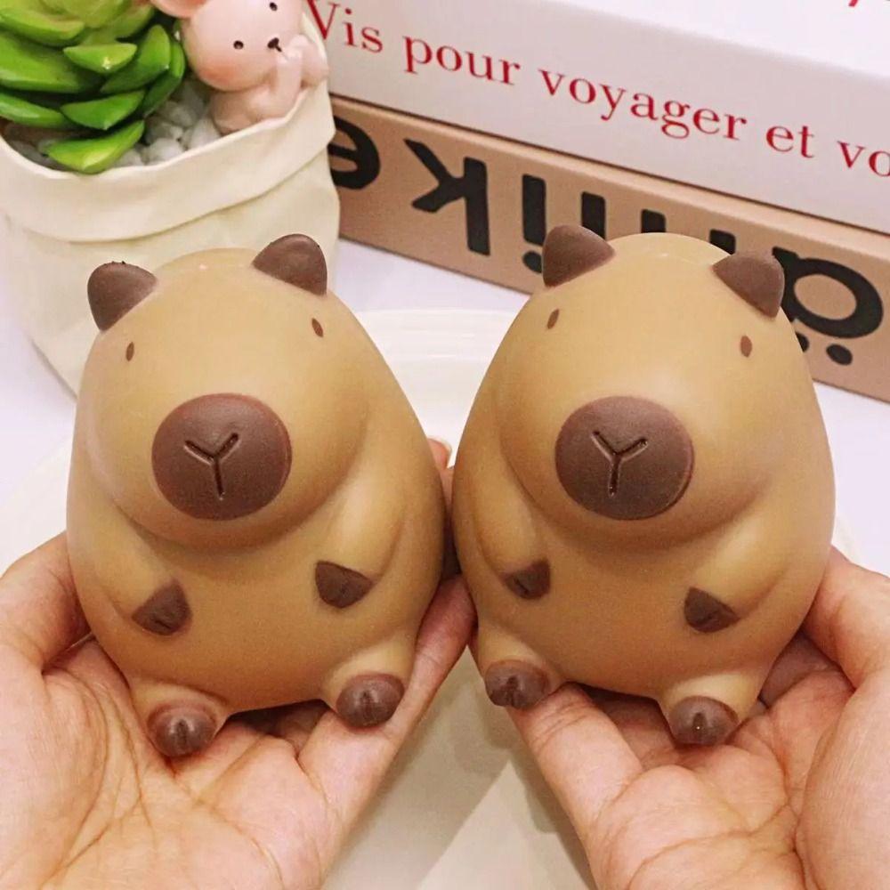 Soft Capybara Slow Rebound Toy Cartoon Animal Simulation Capybara Decoration  Kids Holiday Gift
