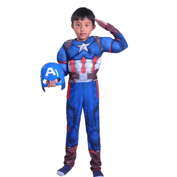 Children's Halloween Cosplay Costumes: Thor, Spider-Man, Venom, King Kong, Hulk.