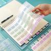 4Pcs A5/B5 Binder Color PET Translucent Index Sticker Student Notebook Sort Label Index Tabs Book Marker Writable Sticky Notes