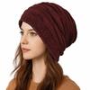 Keep Warm Woolen Hat Woolen Beanies Cap Simple Knitted Pullover Hat  Winter