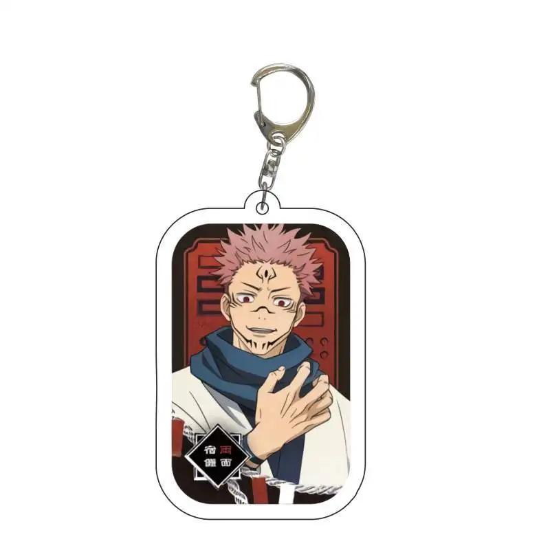 Jujutsu Kaisen Anime Schlüsselanhänger Itadori Yuji Gojo Satoru Cartoon Acryl Taschenanhänger Schlüsselanhänger Anhänger Cos Zubehör