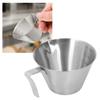 Stainless Steel Coffee Measuring Cup V-Shaped Mouth Espresso Cup Pouring Cup  Coffee Brewing