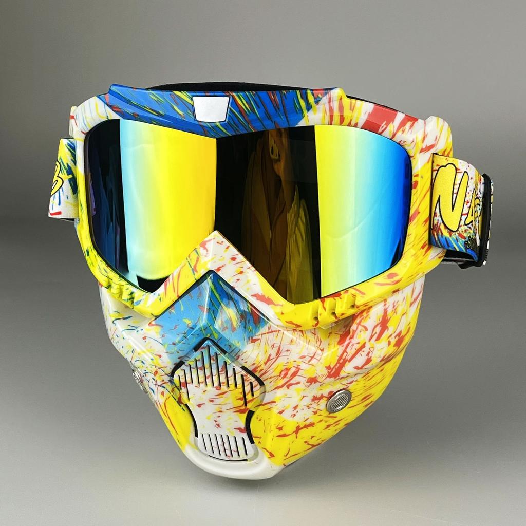Brille Maske Radfahren Skimaske Blendschutz Anti-UV Outdoor-Brille Winddicht Multifunktion